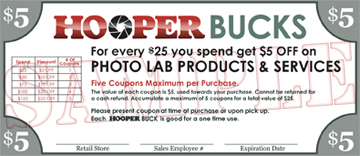 Hooper Buck Sample Coupon